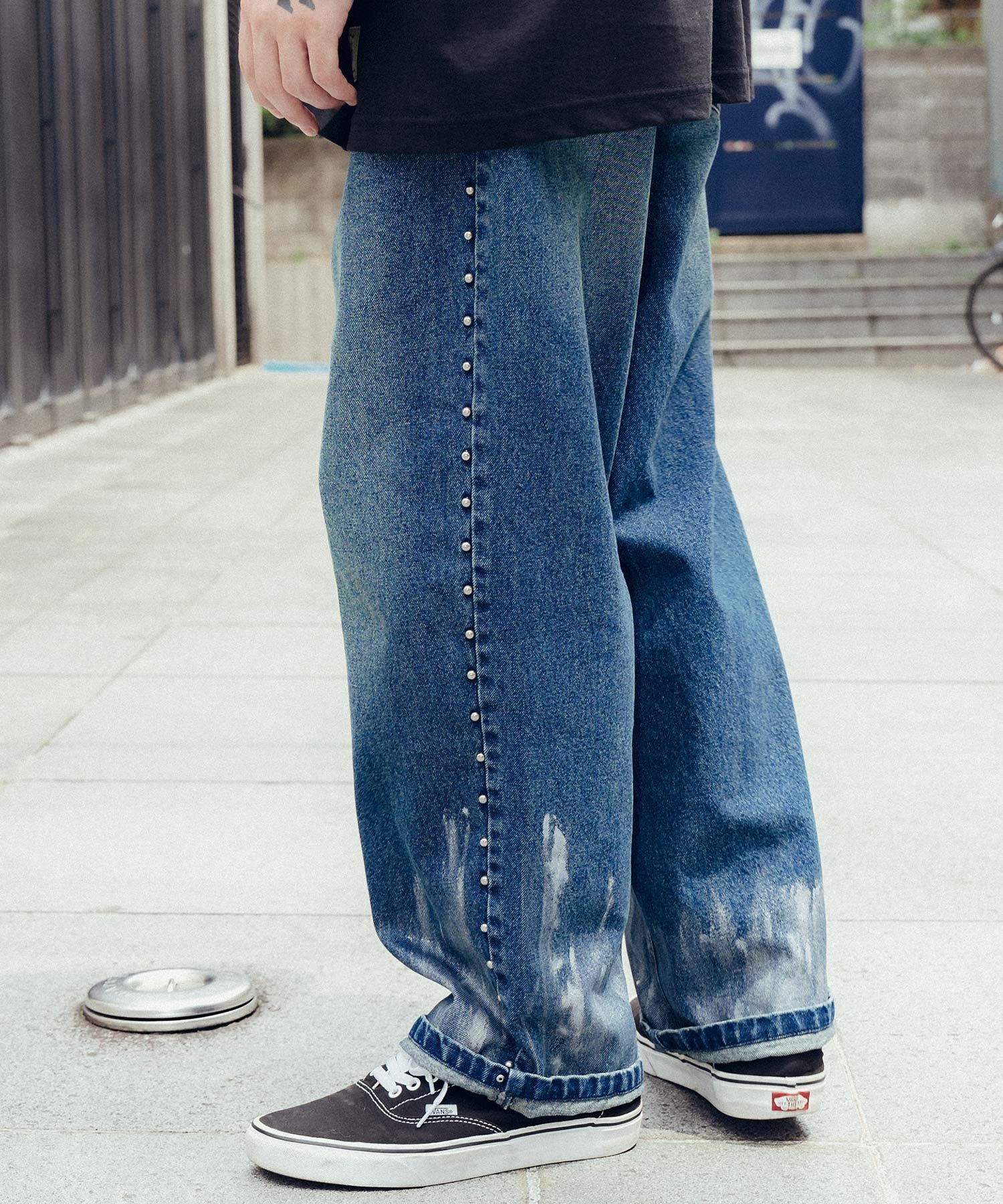 Subciety｜Studs denim pants | Rakuten Fashion(楽天ファッション／旧