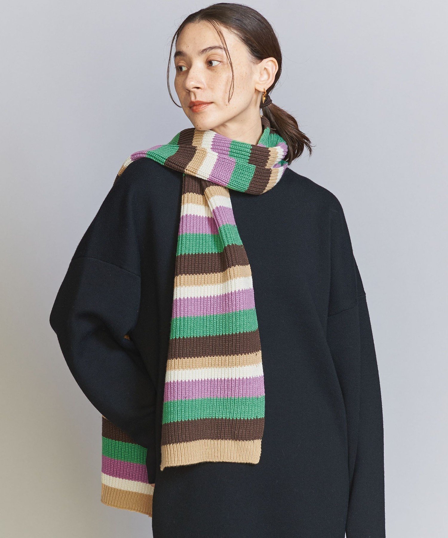 Bshop｜Jo Gordon | ウール ストライプ マフラー UNISEX | Rakuten