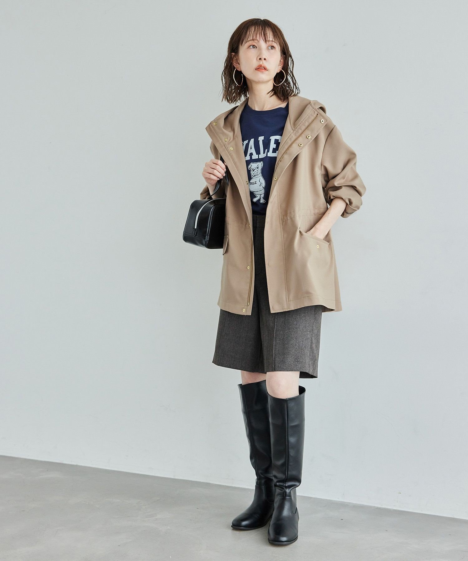 ROPE' PICNIC｜【花粉ガード・撥水加工】ミドル丈マウンテンパーカー