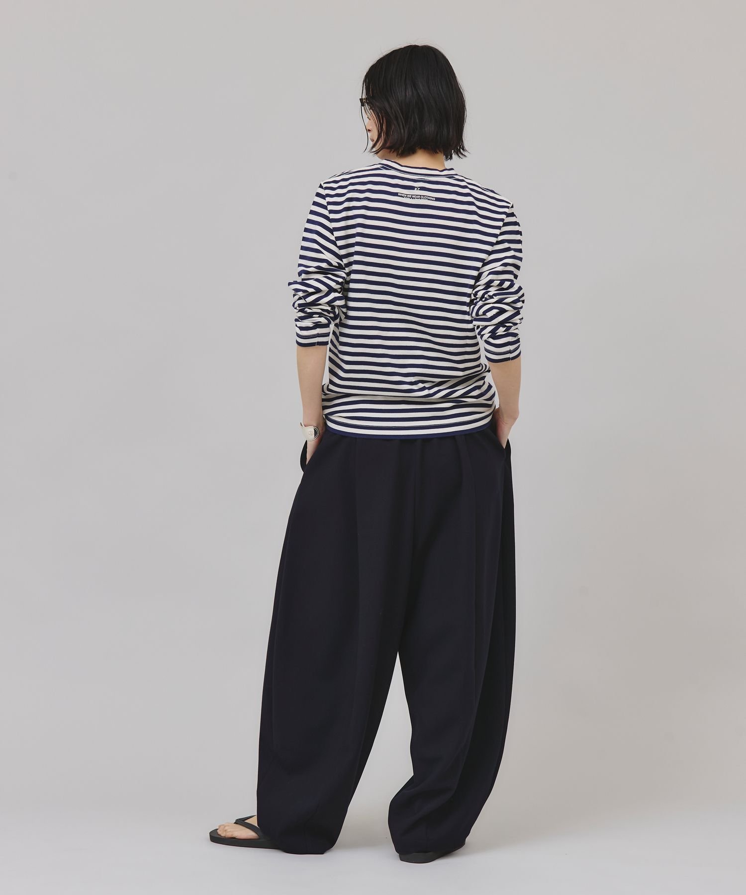 カレンソロジー＜&RC＞ボーダーロングスリーブプルオーバー/ネイビー・エクリュ Curensology｜<&RC>ボーダーロングスリーブプルオーバー | Rakuten