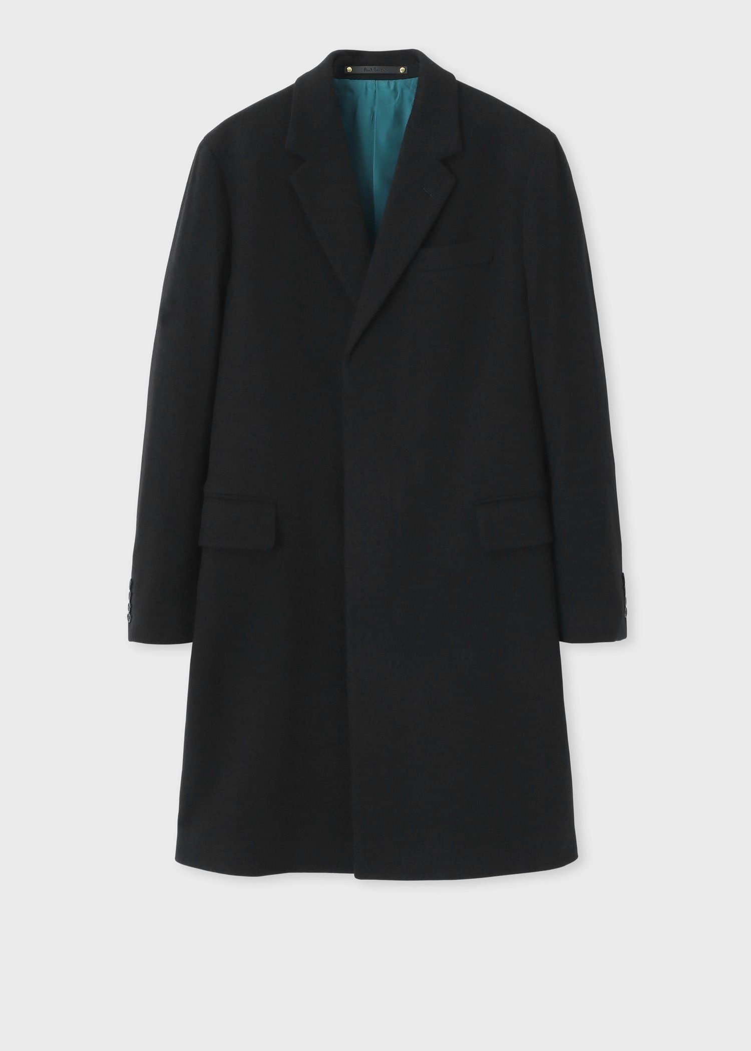 PS Paul Smith ウール混紡 シングルチェスターコート 38 PS Paul Smith