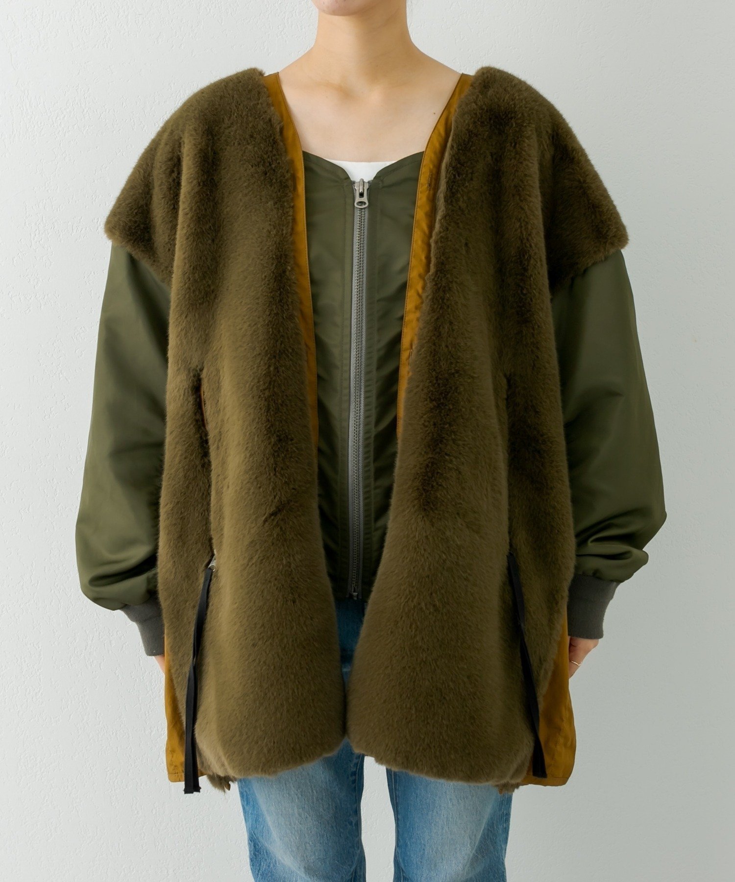 CIAOPANIC TYPY｜【etsinta/エシンタ】ファー切替ジャケット | Rakuten