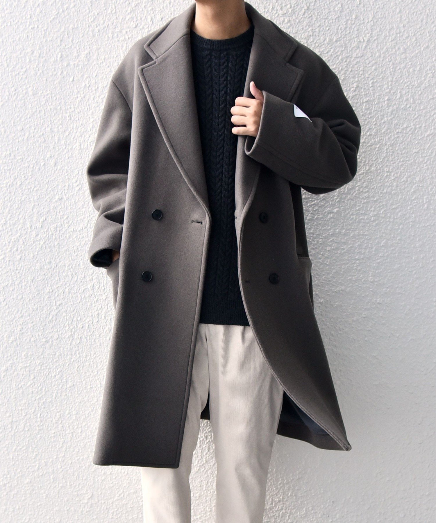 SHIPS｜SHIPS any: PURE WOOL MELTON ダブル チェスターコート