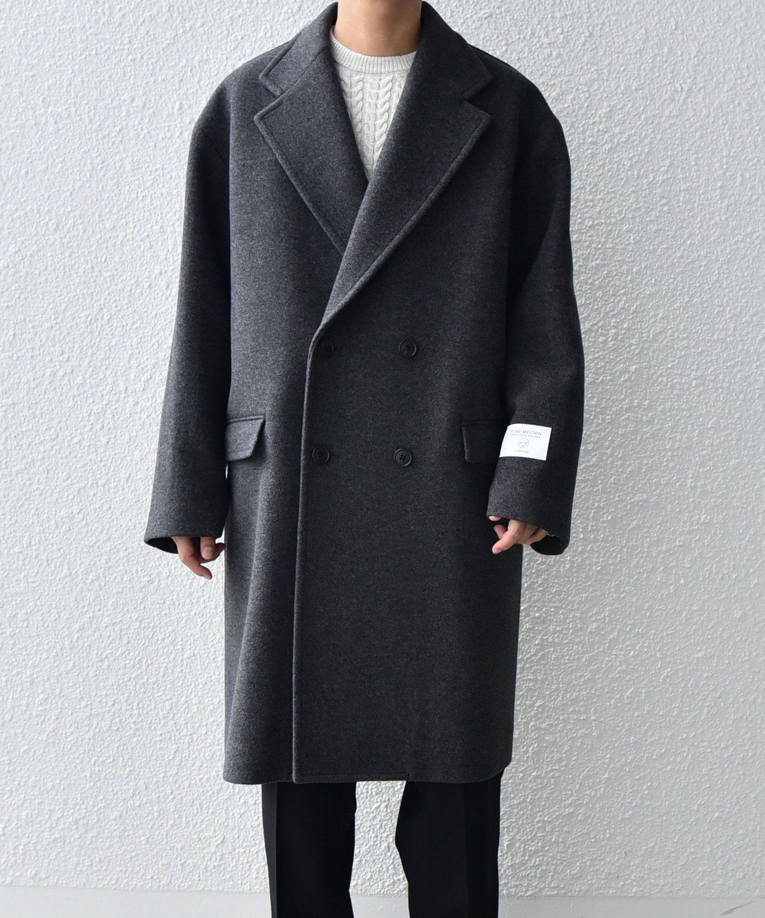 SHIPS｜SHIPS any: PURE WOOL MELTON ダブル チェスターコート