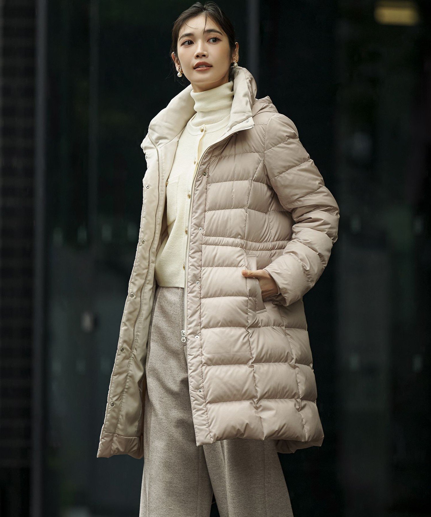 23区｜【VERY掲載/新色追加】シレータフタ ロング ダウンコート