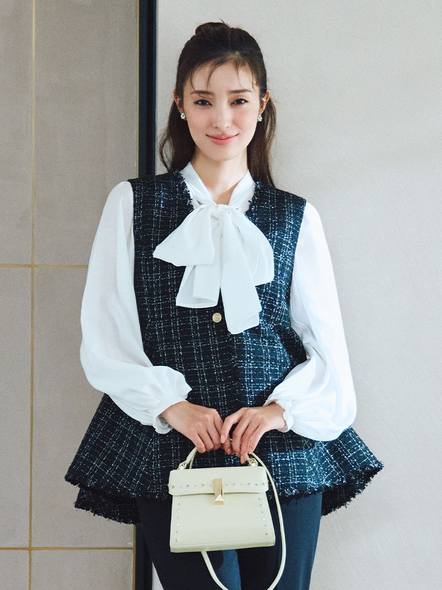 CELFORD｜フレアペプラムツイードジレ | Rakuten Fashion(楽天