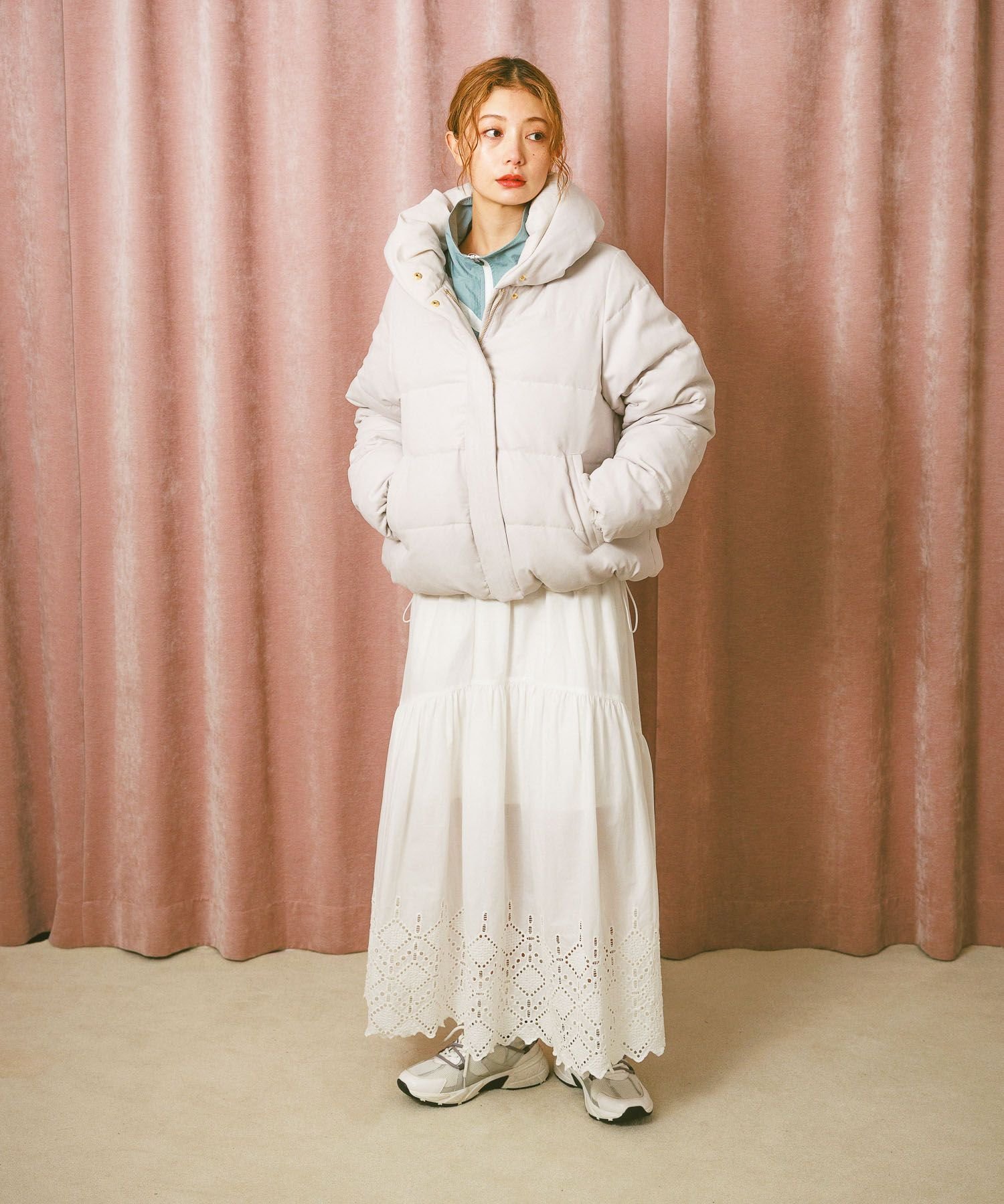 BAYFLOW｜[おうちで手洗い可]リバーシブルコーデュロイダウン