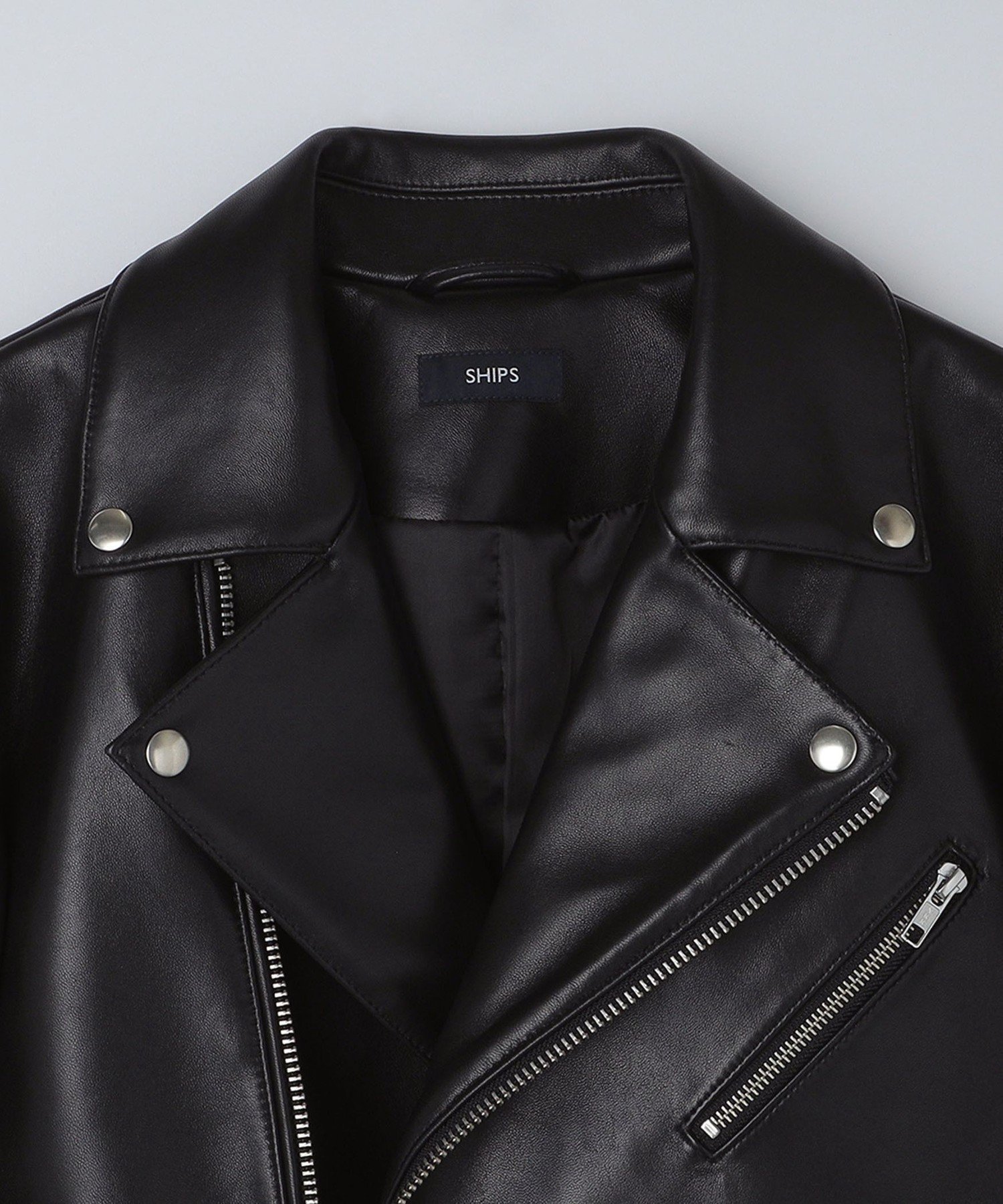 SHIPS｜SHIPS: ラムレザー ダブル ライダースジャケット | Rakuten