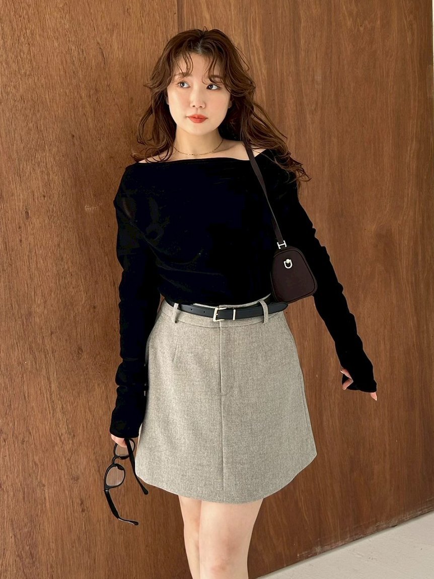 FRAY I.D｜デコルテタックフロッキーチュールトップス | Rakuten