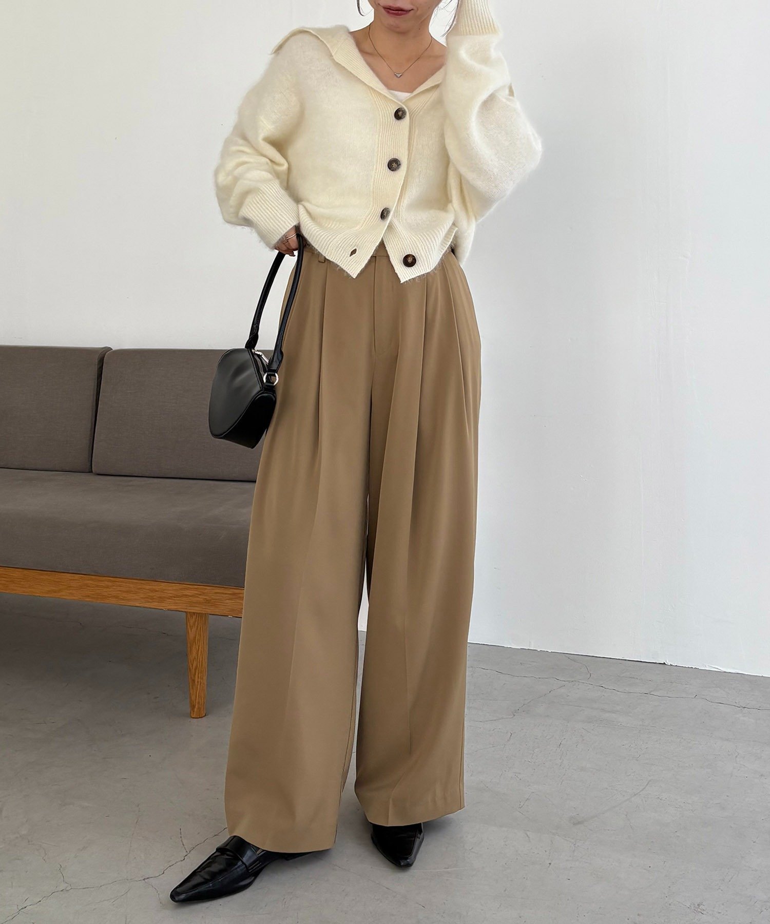 CAPRICIEUX LE'MAGE｜【上質な着心地】WOOL100ミンクタッチ