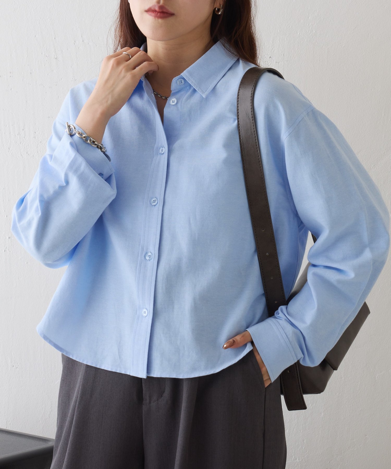 COLONY 2139｜ピンオックスワイドクロップドシャツ | Rakuten Fashion