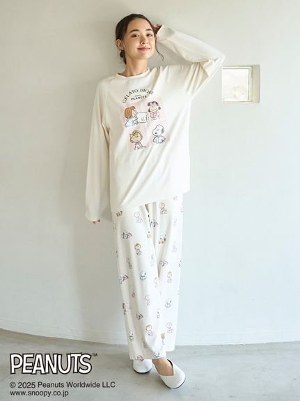 gelato pique｜【PEANUTS】オリジナルアート ワンポイントロンT