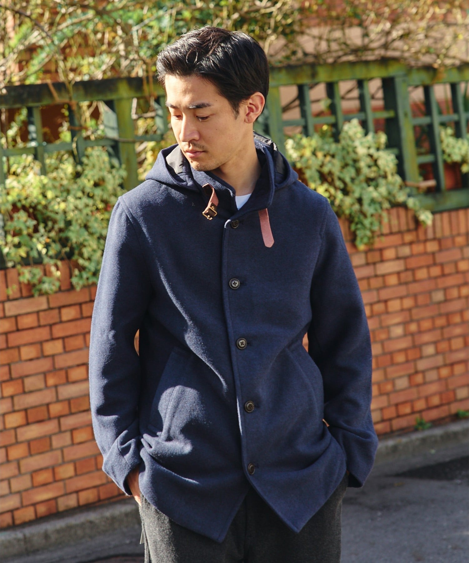 BEAMS HEART｜フーディー スタンドカラー コート | Rakuten Fashion