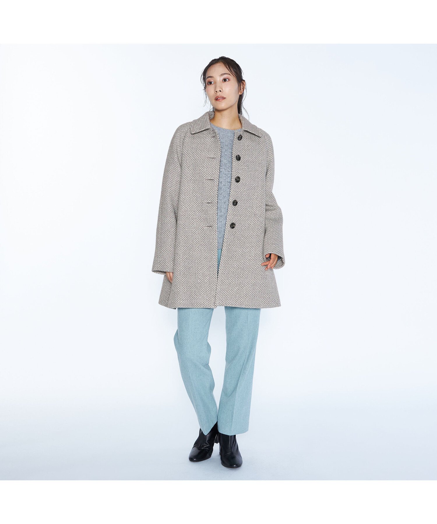 SCAPA｜ウールツィードコート | Rakuten Fashion(楽天ファッション／旧