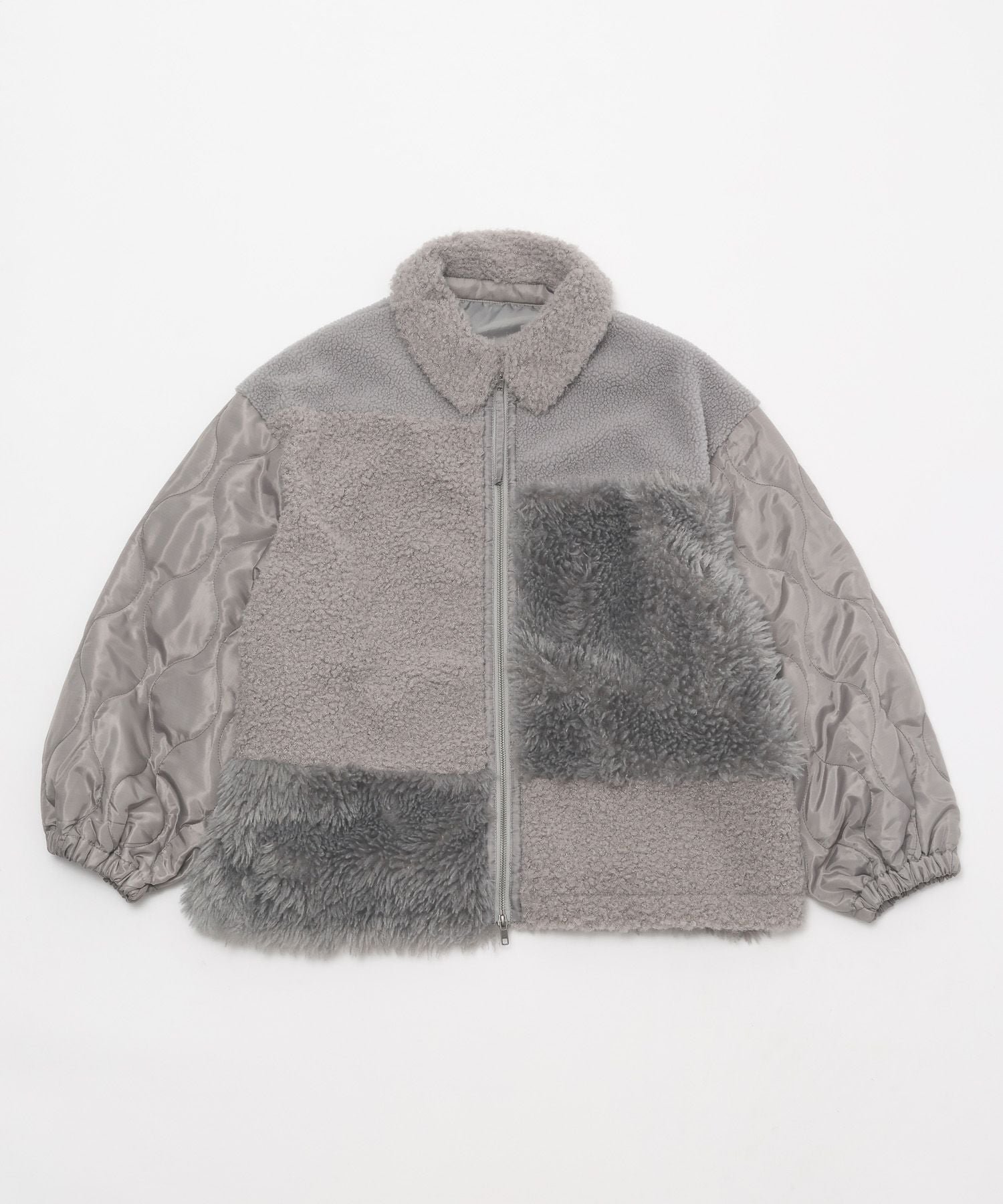 niko and ｜パッチワークボアブルゾン | Rakuten Fashion(楽天