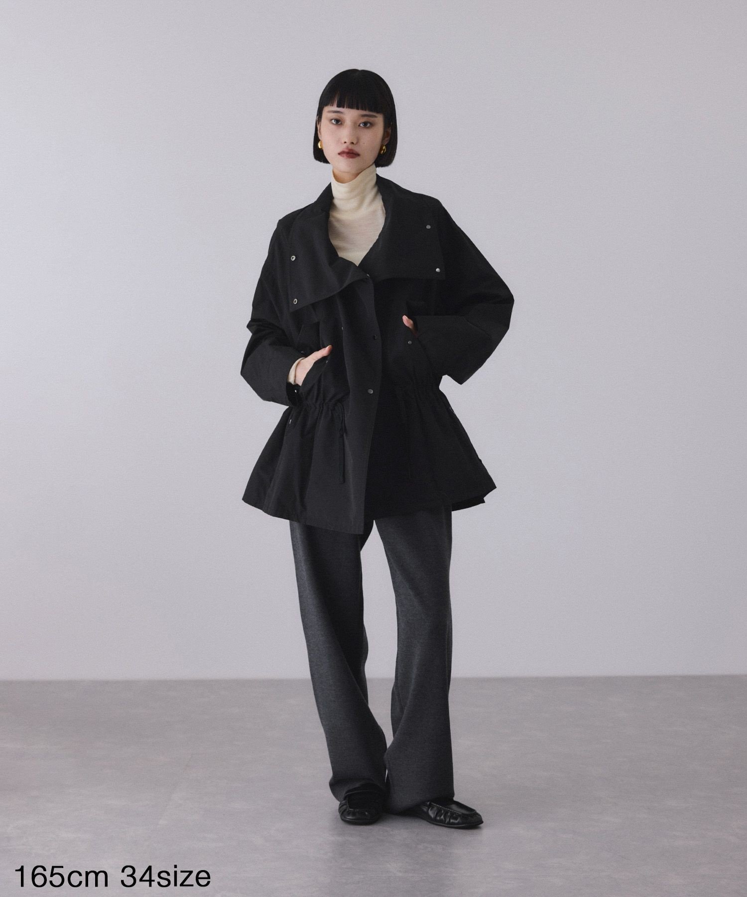 ADAM ET ROPE'｜スタンドカラードロストブルゾン | Rakuten Fashion