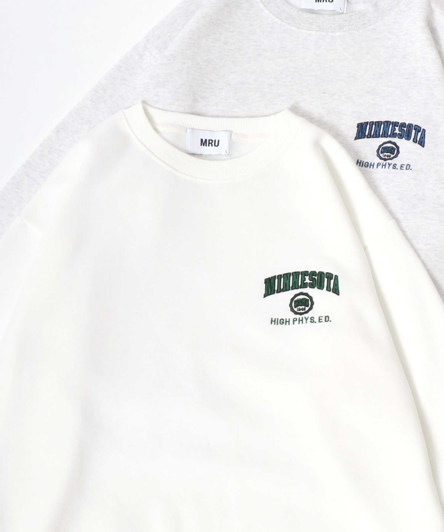 marukawa｜トレーナー メンズ スウェット 刺繍 オーバーサイズ 裏起毛