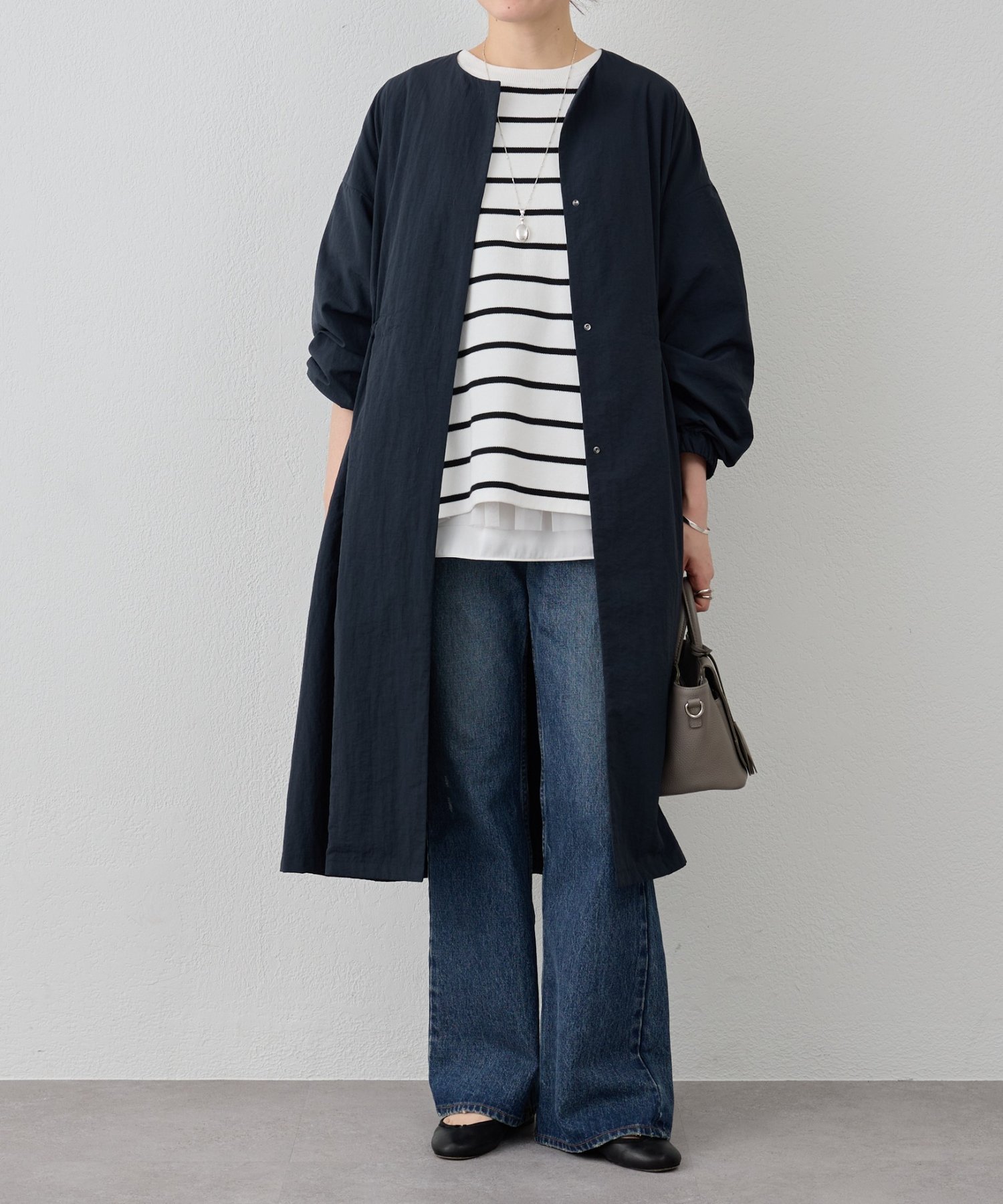 BEARDSLEY｜バルーン袖フレアーコート | Rakuten Fashion(楽天