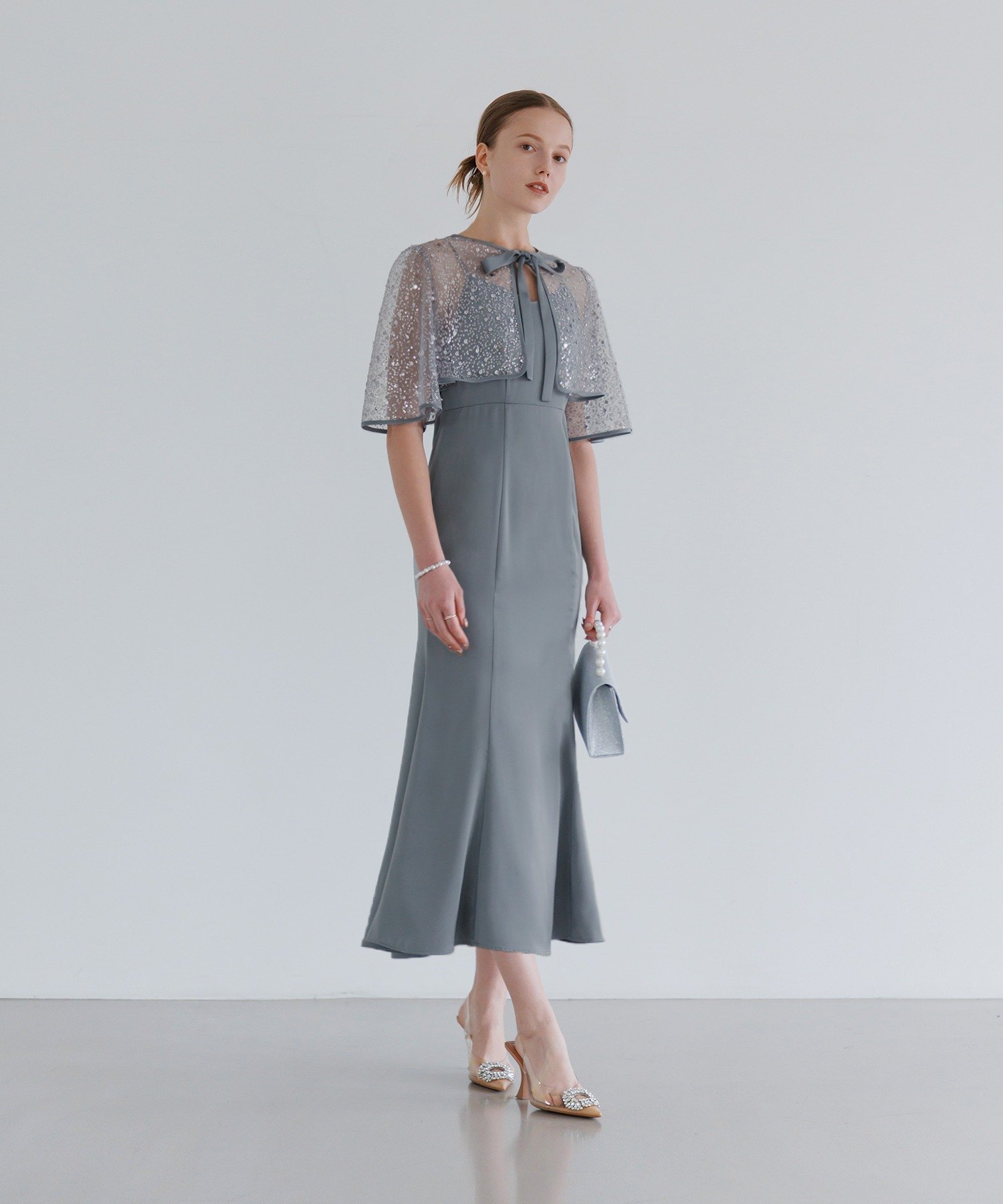 Leja｜LEJA-ビジューボレロマーメイドワンピースドレス 結婚式