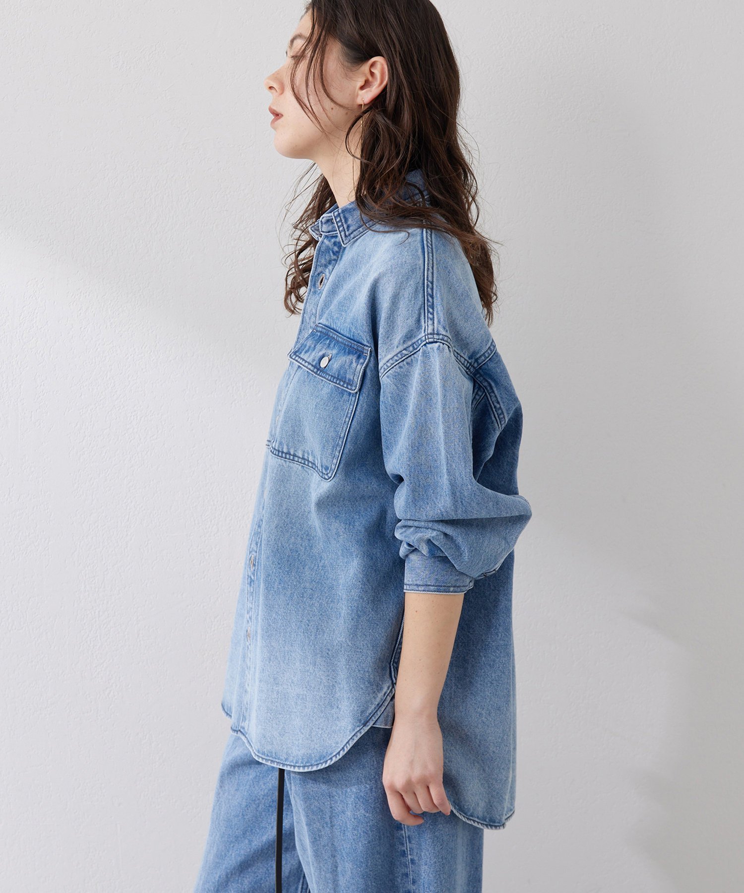 Whim Gazette｜ドロップデニムシャツ | Rakuten Fashion(楽天