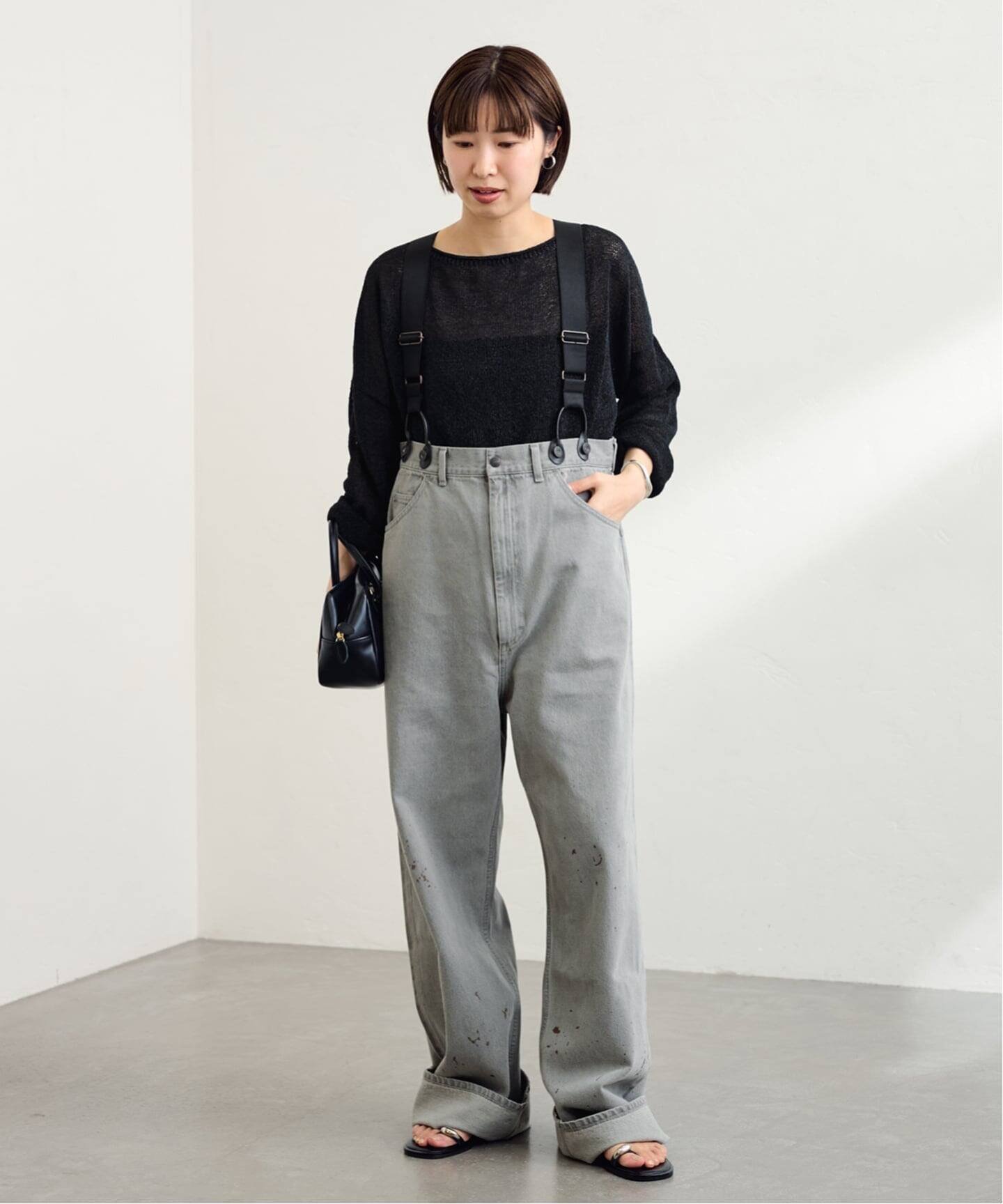 FRAMeWORK｜PAYDAY /ペイデイ サスペンダー付きペイント加工デニム