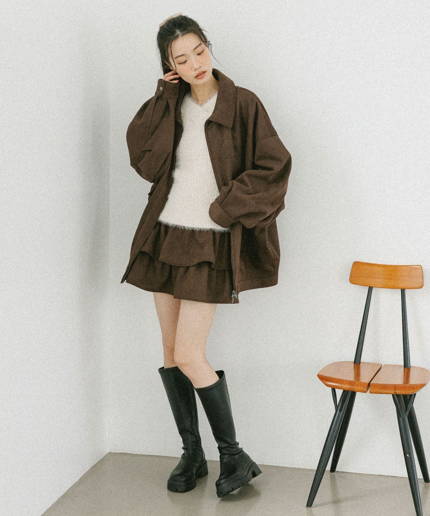 Heather｜フェイクレザーBIGブルゾン2 | Rakuten Fashion(楽天