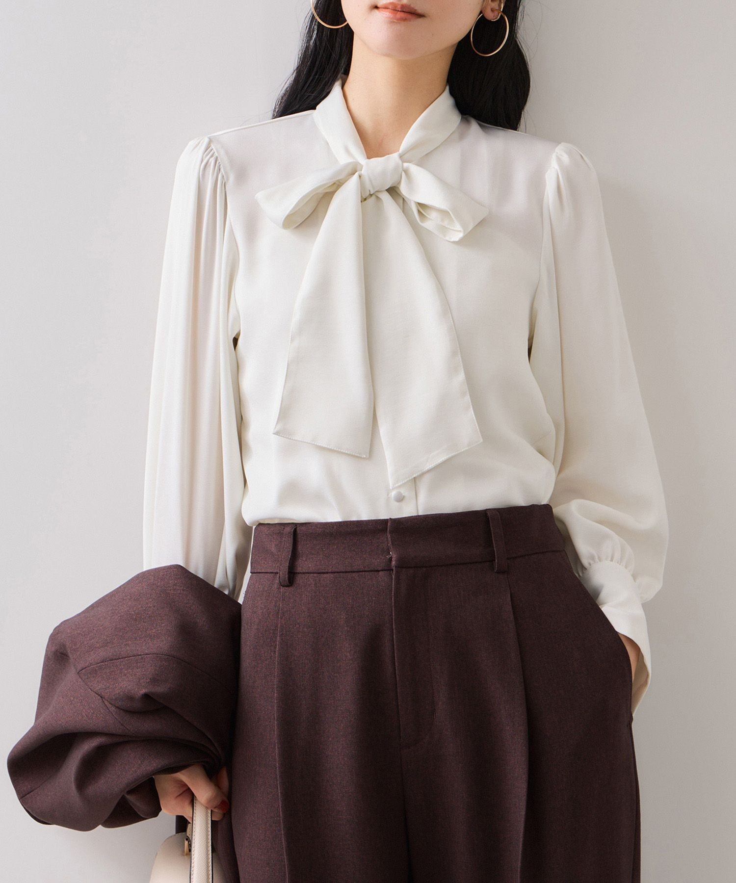 VIS｜サテンボウタイブラウス | Rakuten Fashion(楽天ファッション／旧