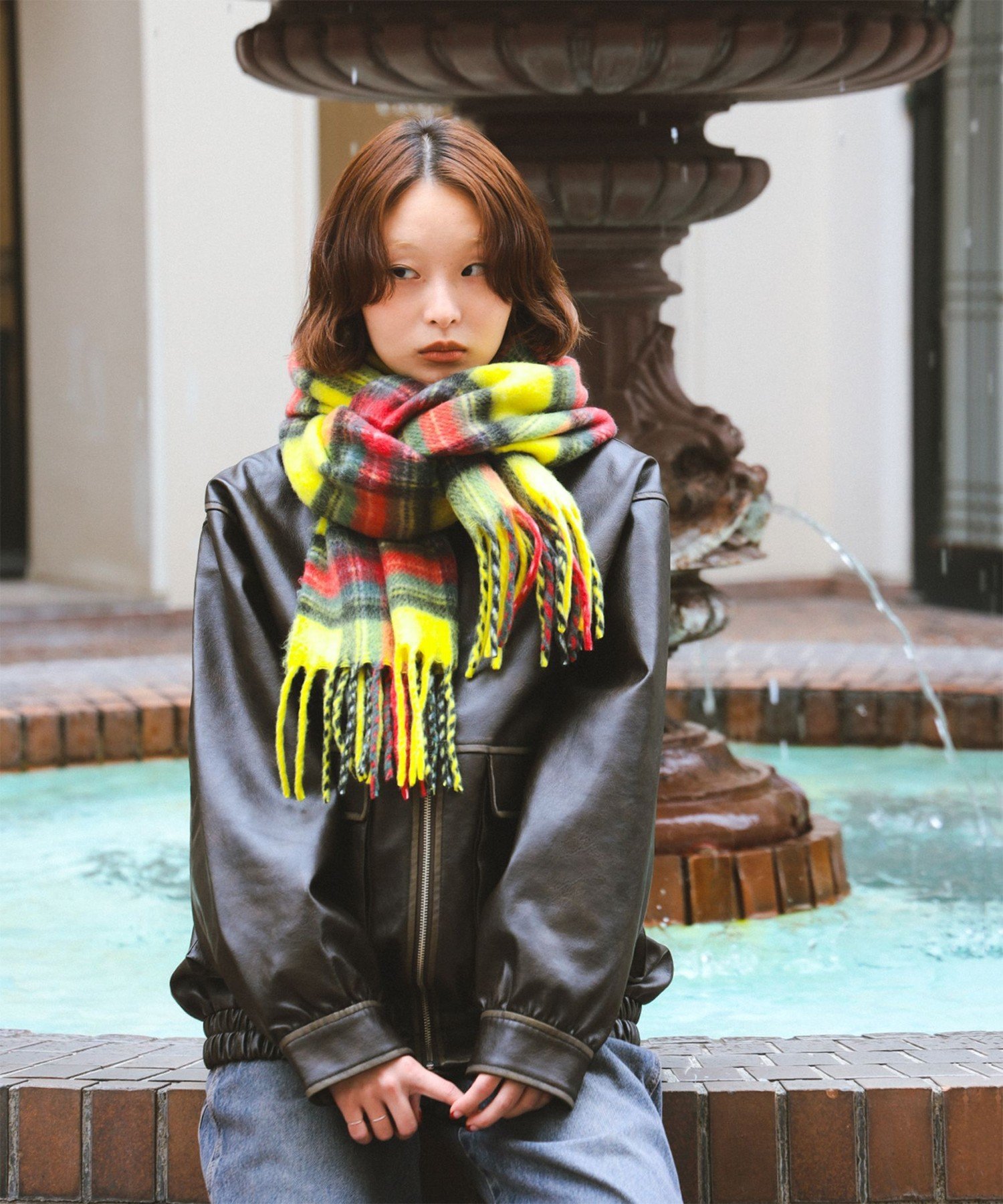 BEAMS WOMEN｜チェック マフラー プレゼント ギフト クリスマス