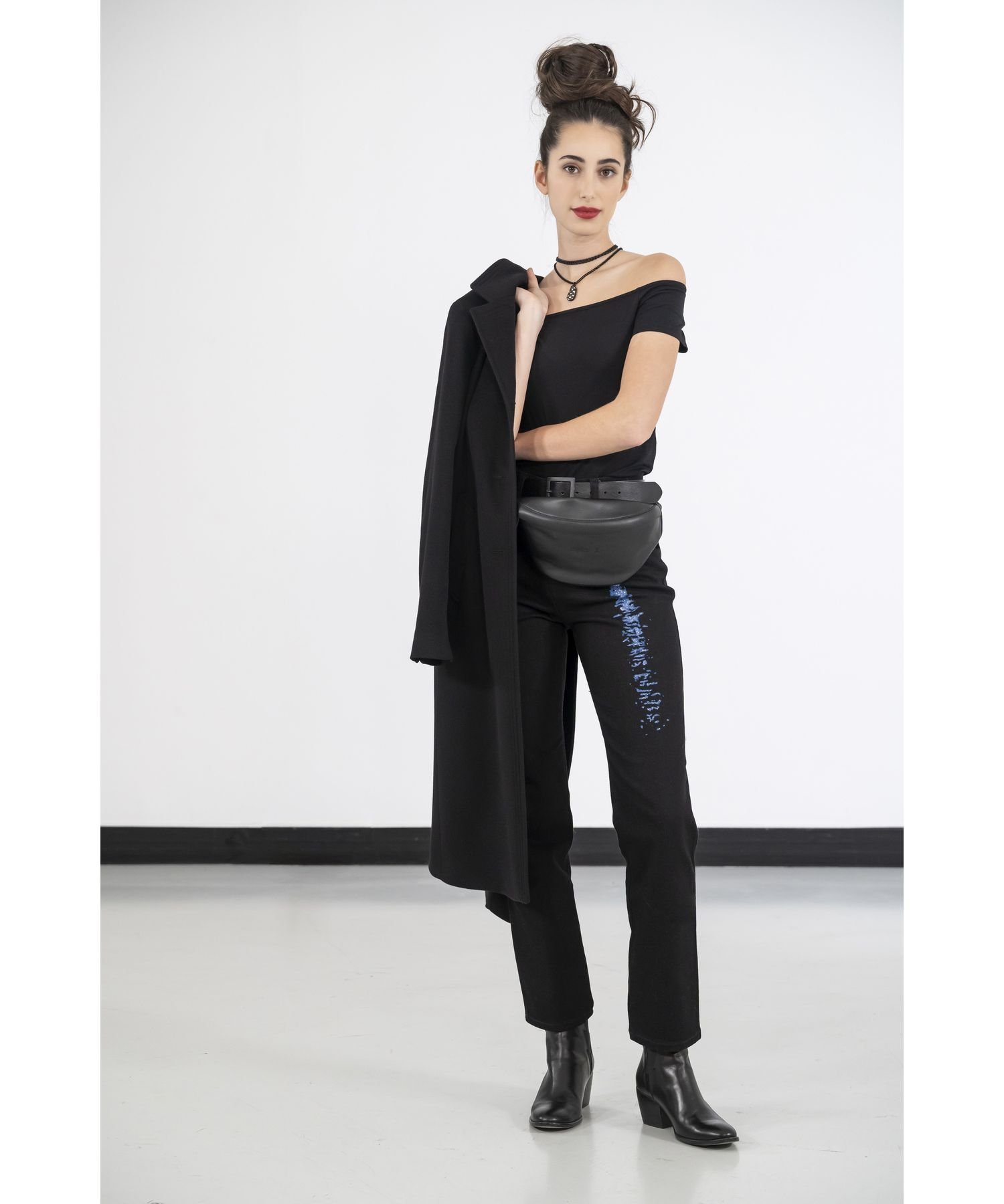 agnes b.｜レザーウエストポーチ 