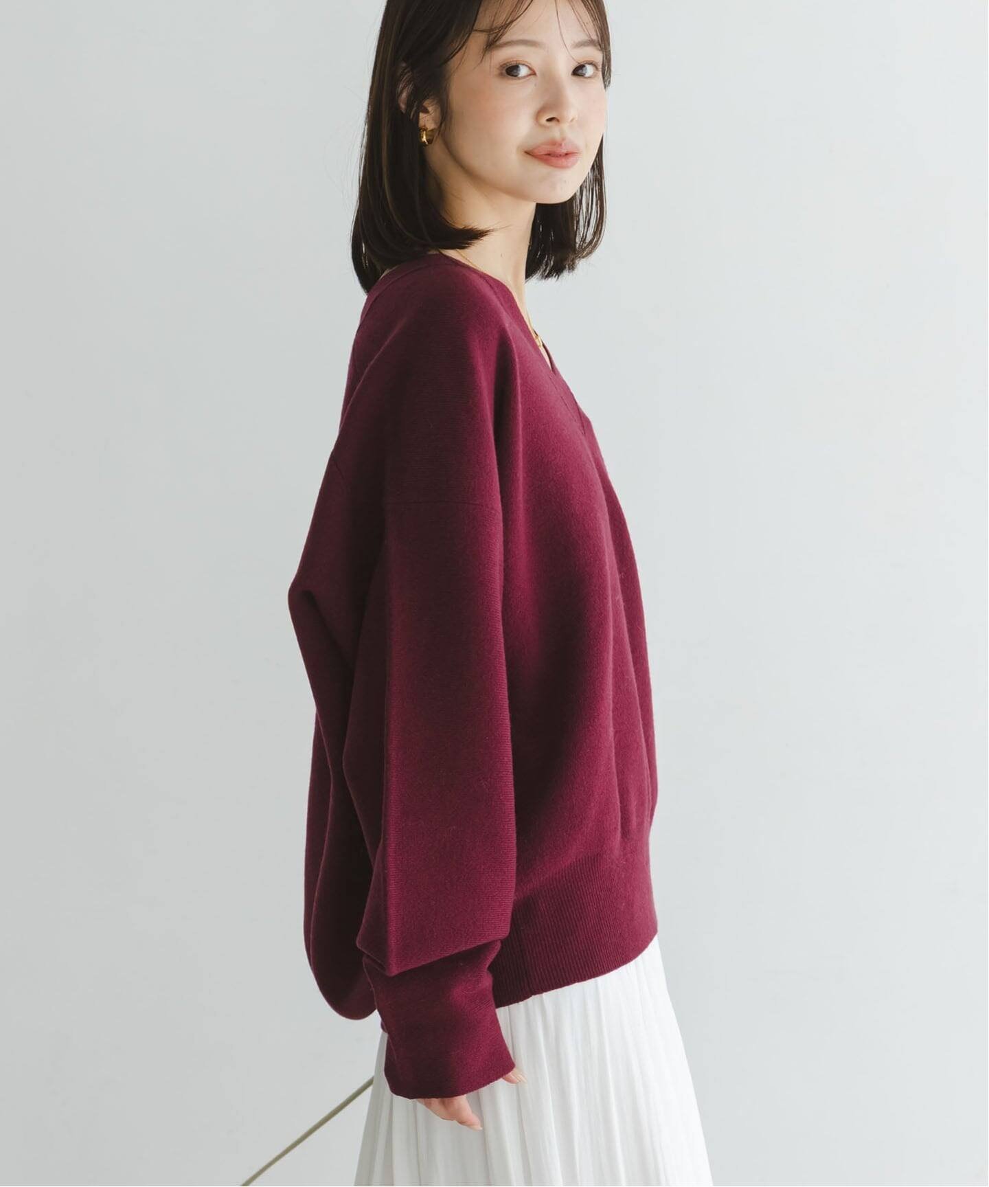 NOBLE｜《追加》カシミヤMIXスムースVプルオーバー2 | Rakuten Fashion