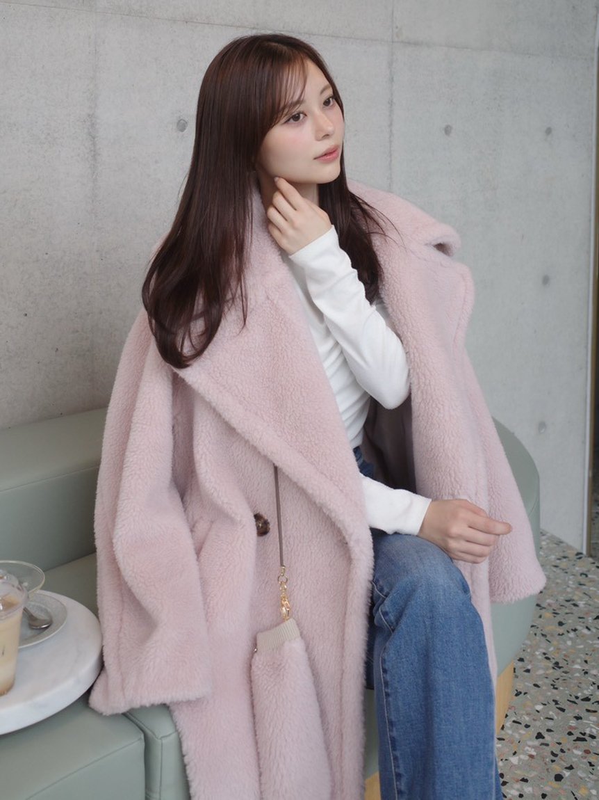 FRAY I.D｜ECOPELボアミドルコート | Rakuten Fashion(楽天