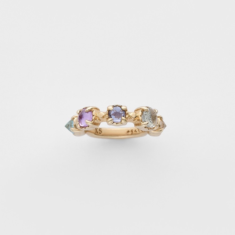 agete｜K10サファイア/クォーツ/シェルチャーム | Rakuten Fashion