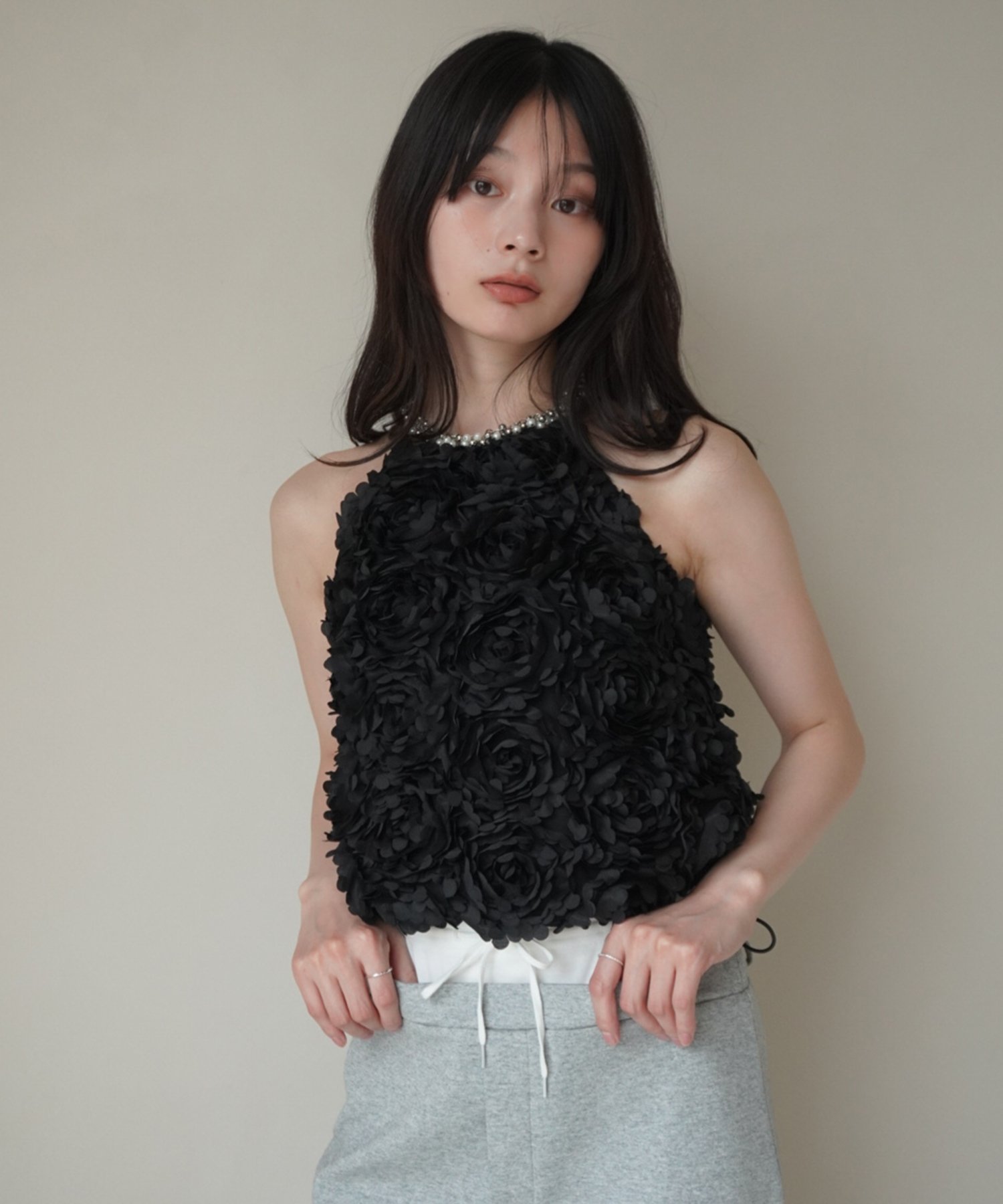 EIMY ISTOIRE｜ボリュームフラワーモチーフアメスリトップス | Rakuten