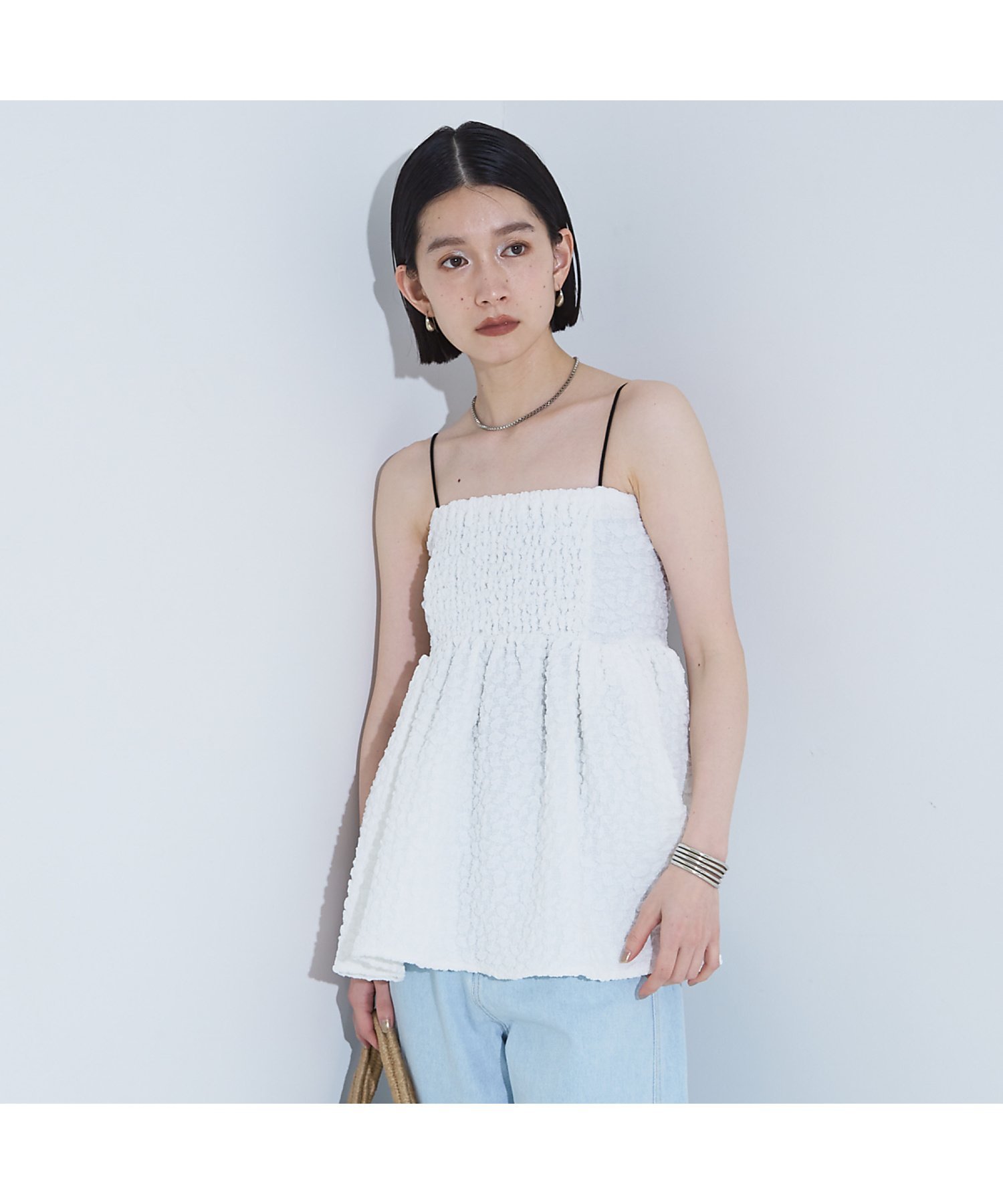 NOMINE｜ふくれ ジャガード ビスチェ キャミソール | Rakuten Fashion