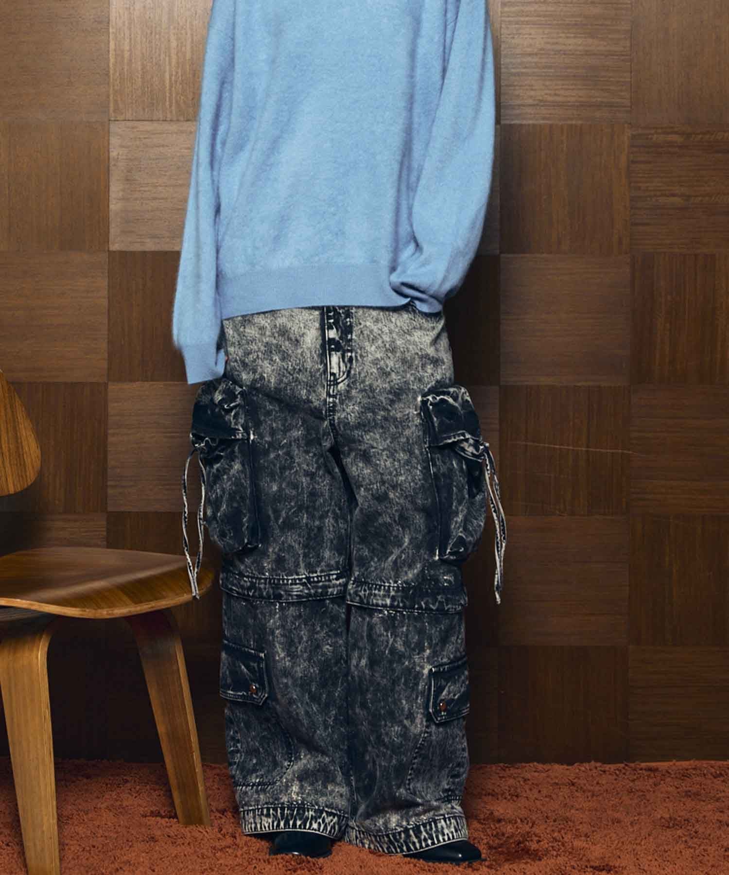 MAISON SPECIAL｜ビッグポケット2WAYバギーデニムカーゴパンツ【MAISON