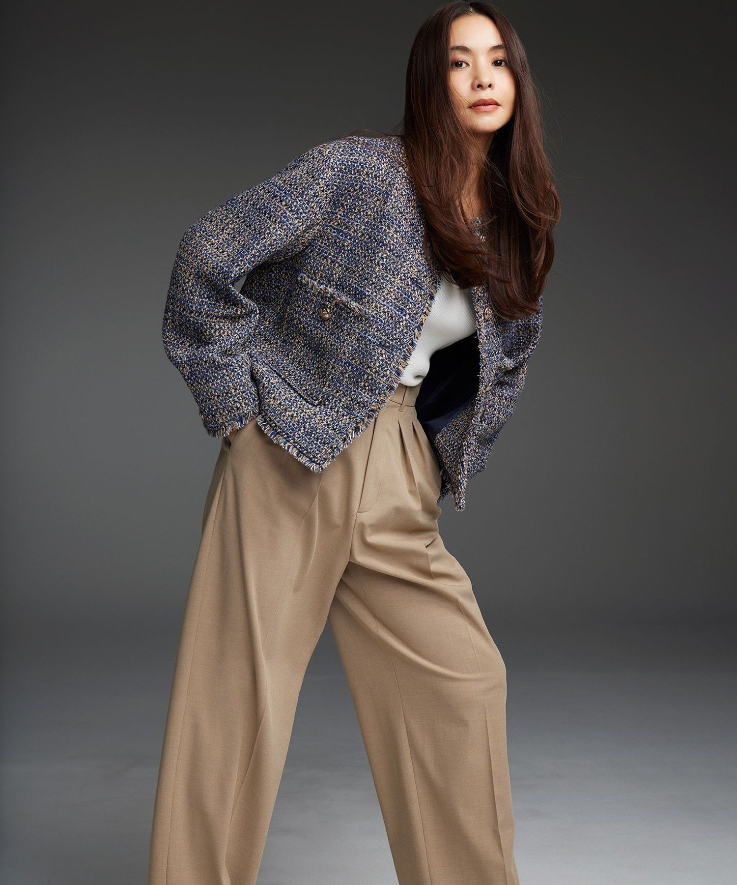 23区｜【滝沢眞規子さん着用】GIOLICA ボタン ツイード ジャケット