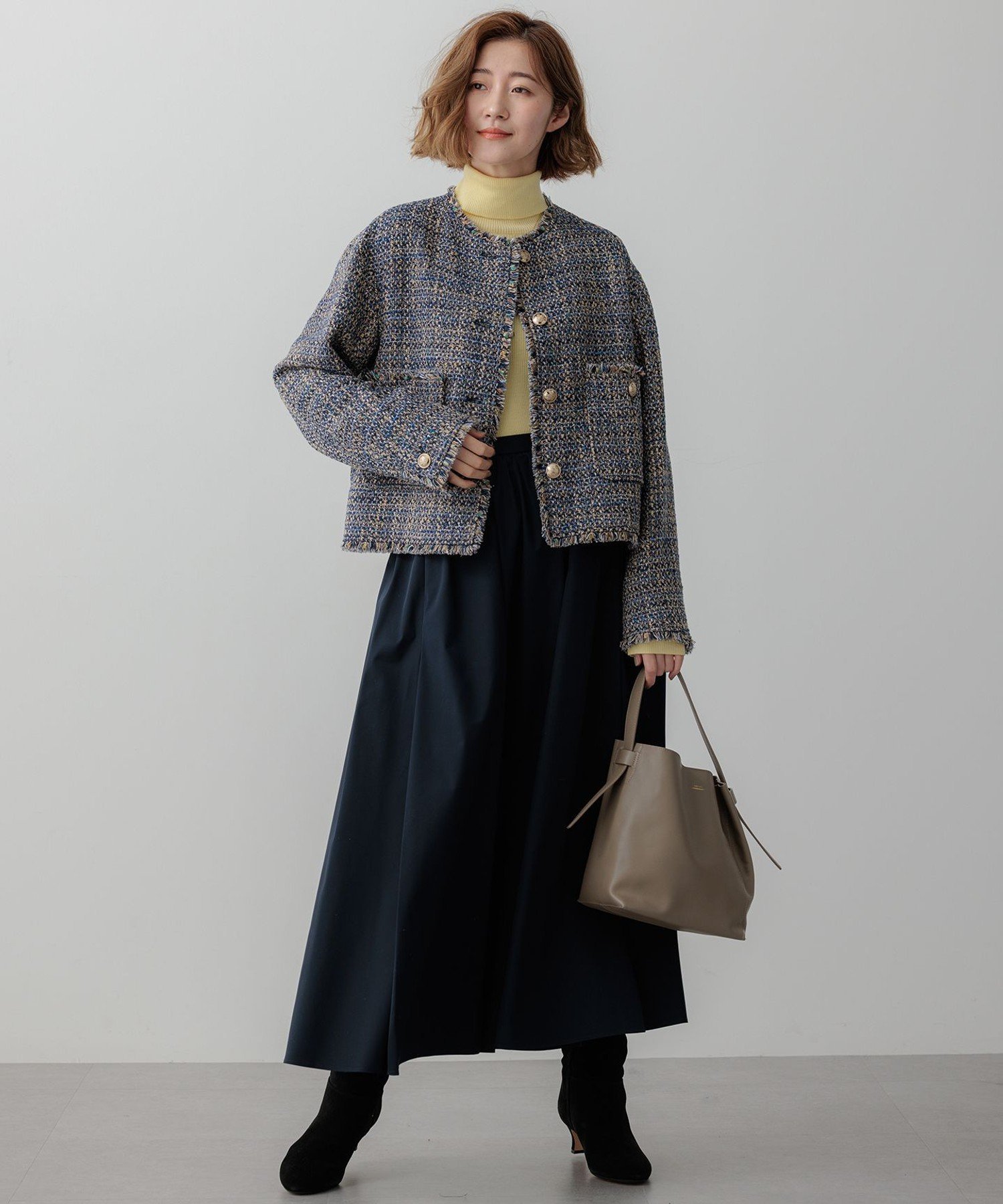 23区｜【滝沢眞規子さん着用】GIOLICA ボタン ツイード ジャケット