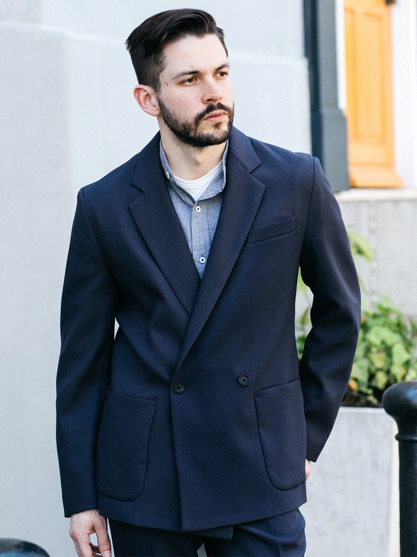 MR.OLIVE｜レトロポリエステルツイル/2Bダブルジャケット | Rakuten