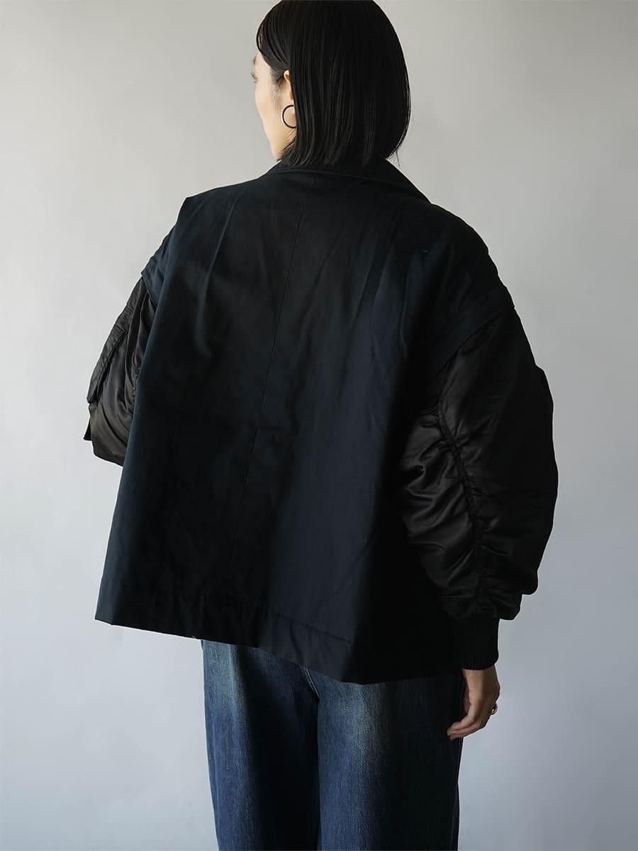 LASUD｜MA-1スリーブビッグカラージャケット | Rakuten Fashion(楽天