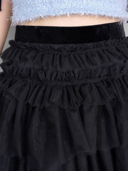 SNIDEL｜チュールボリュームスカート | Rakuten Fashion(楽天