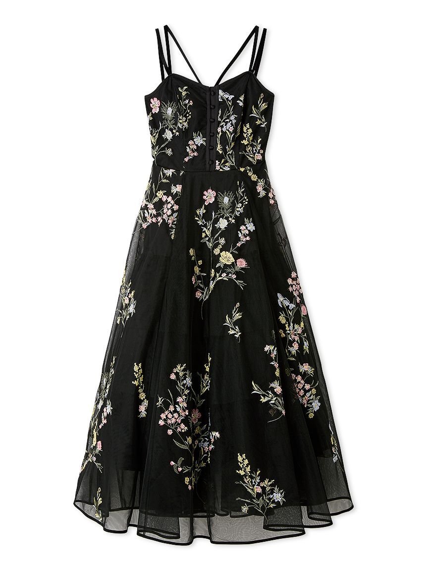 SNIDEL｜エンブロイダリーチュールドレス【カンヘウォン着用