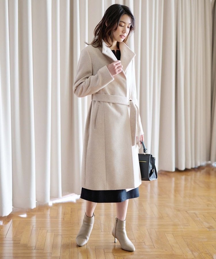 UNTITLED｜【日本製/2WAY衿】スタンドカラー ロングコート | Rakuten