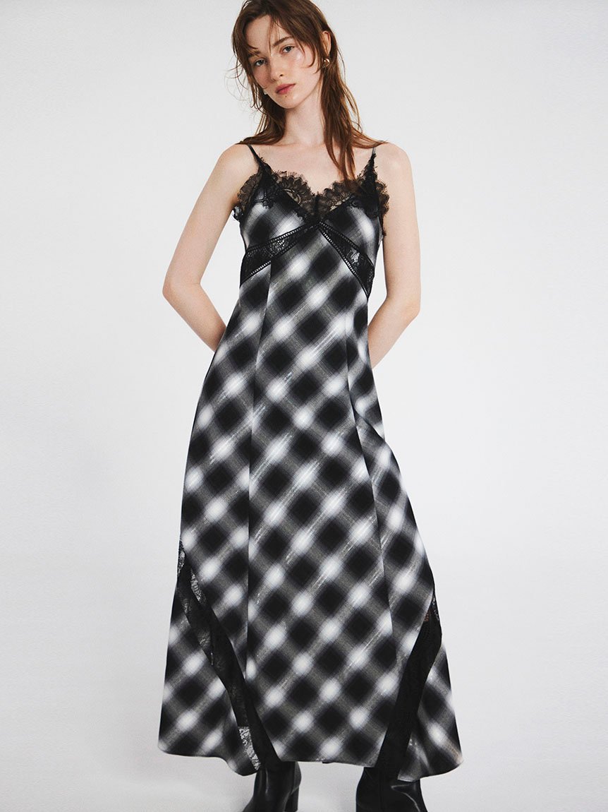 FRAY I.D｜レーストリムスリップワンピース | Rakuten Fashion(楽天