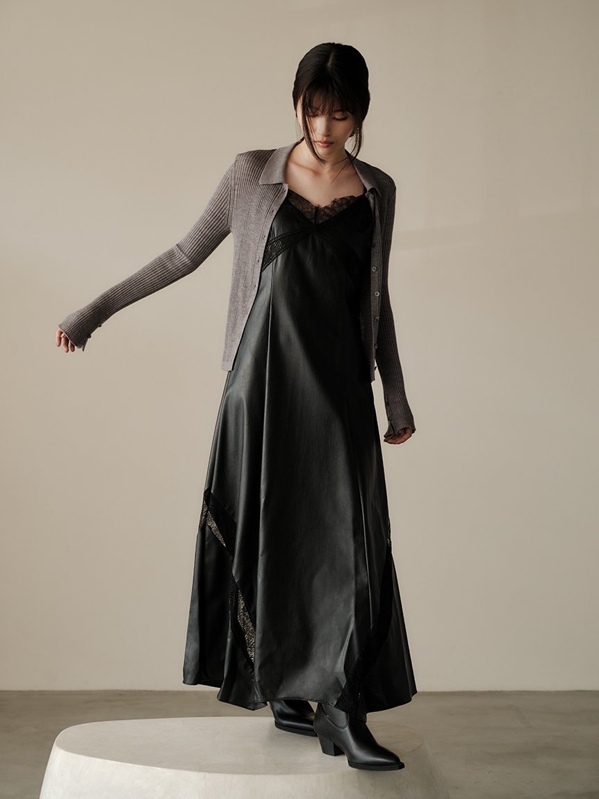 FRAY I.D｜レーストリムスリップワンピース | Rakuten Fashion(楽天