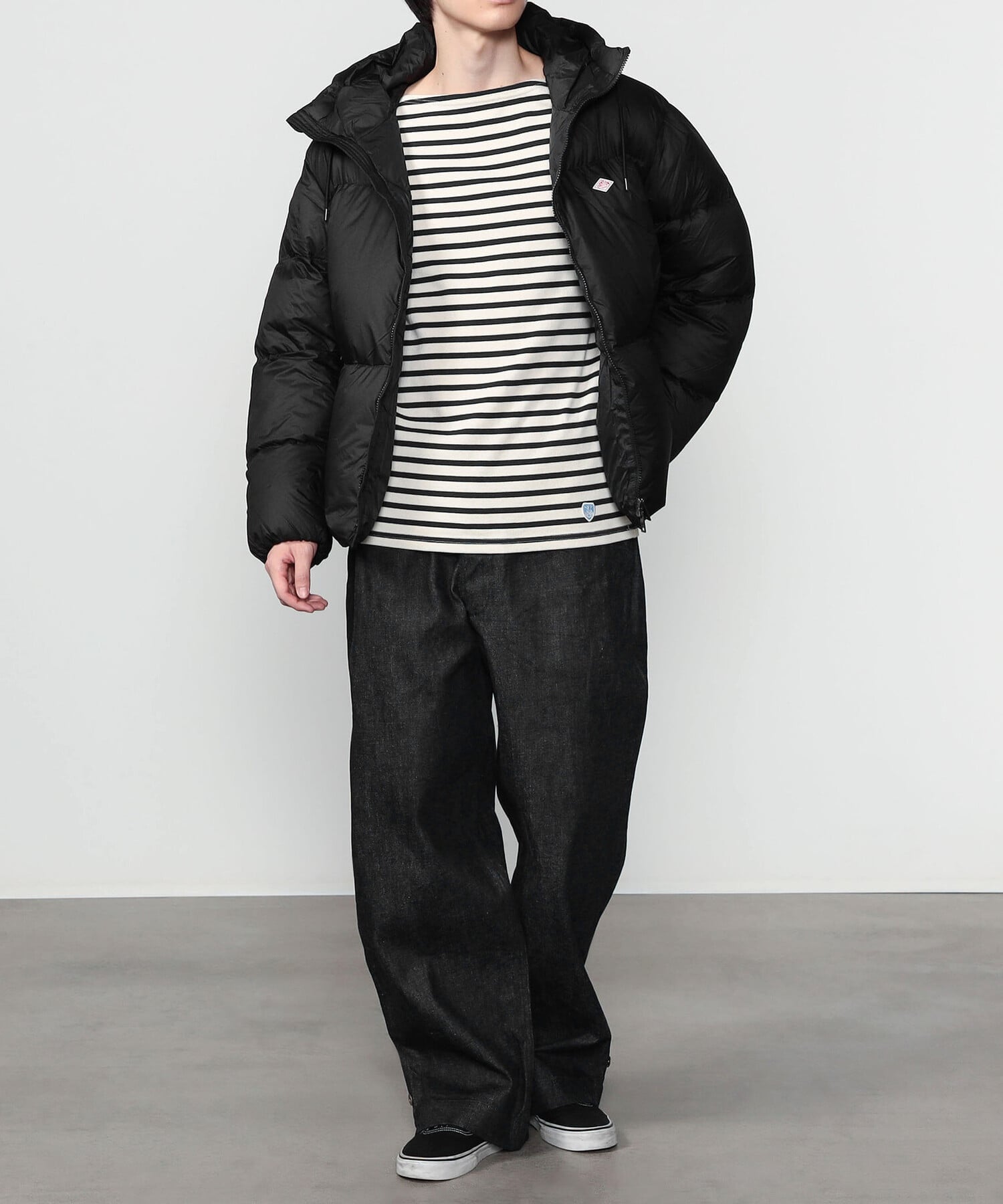 Bshop｜DANTON | ナイロンリップストップ ダウンフードジャケット MEN