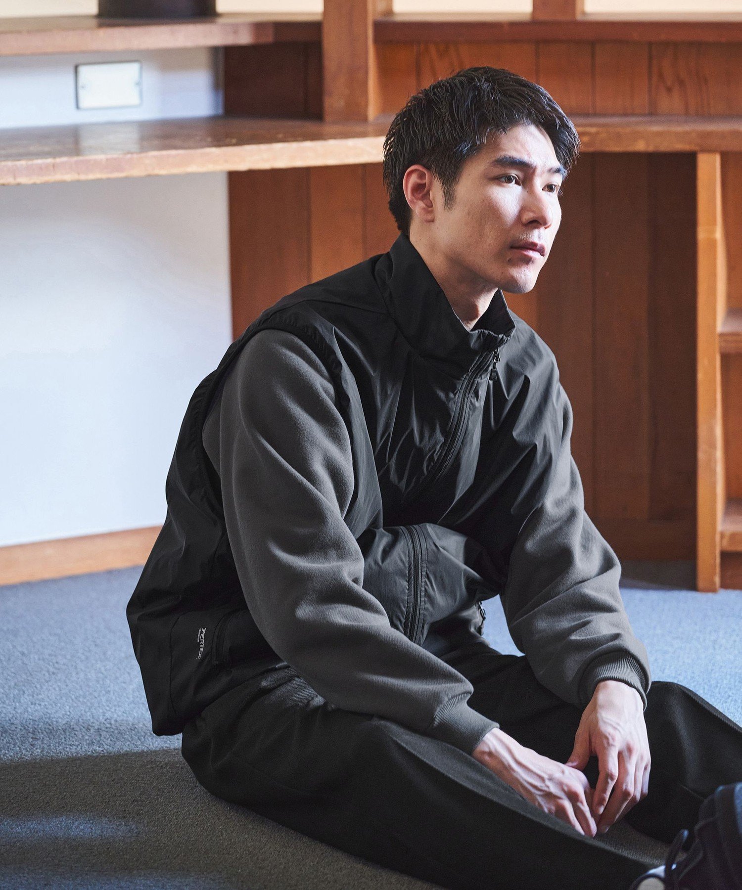 DAIWA pertex ベスト ユナイテッドアローズ　beauty＆youth 別注】＜DAIWA＞PERTEX スタンドネック ベスト