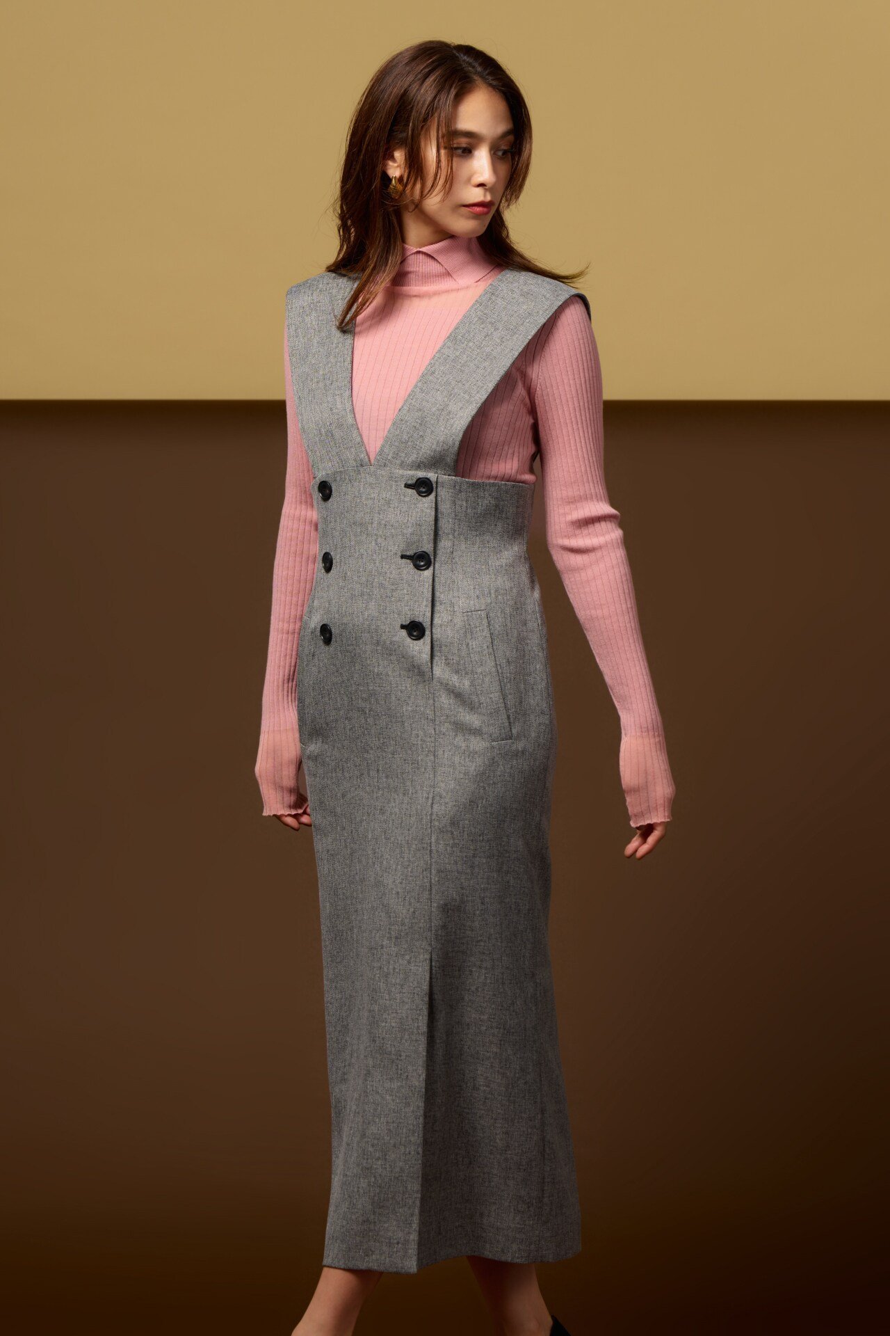 PINKY&DIANNE｜◇デザインショルダージャンパースカート | Rakuten