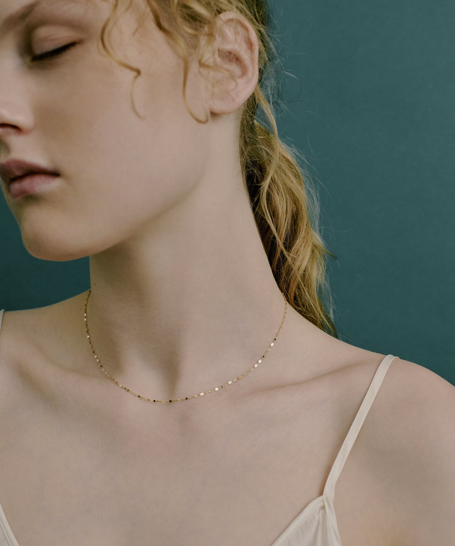 SETUP7｜les bon bon/victoria choker yellow gold ヴィクトリア