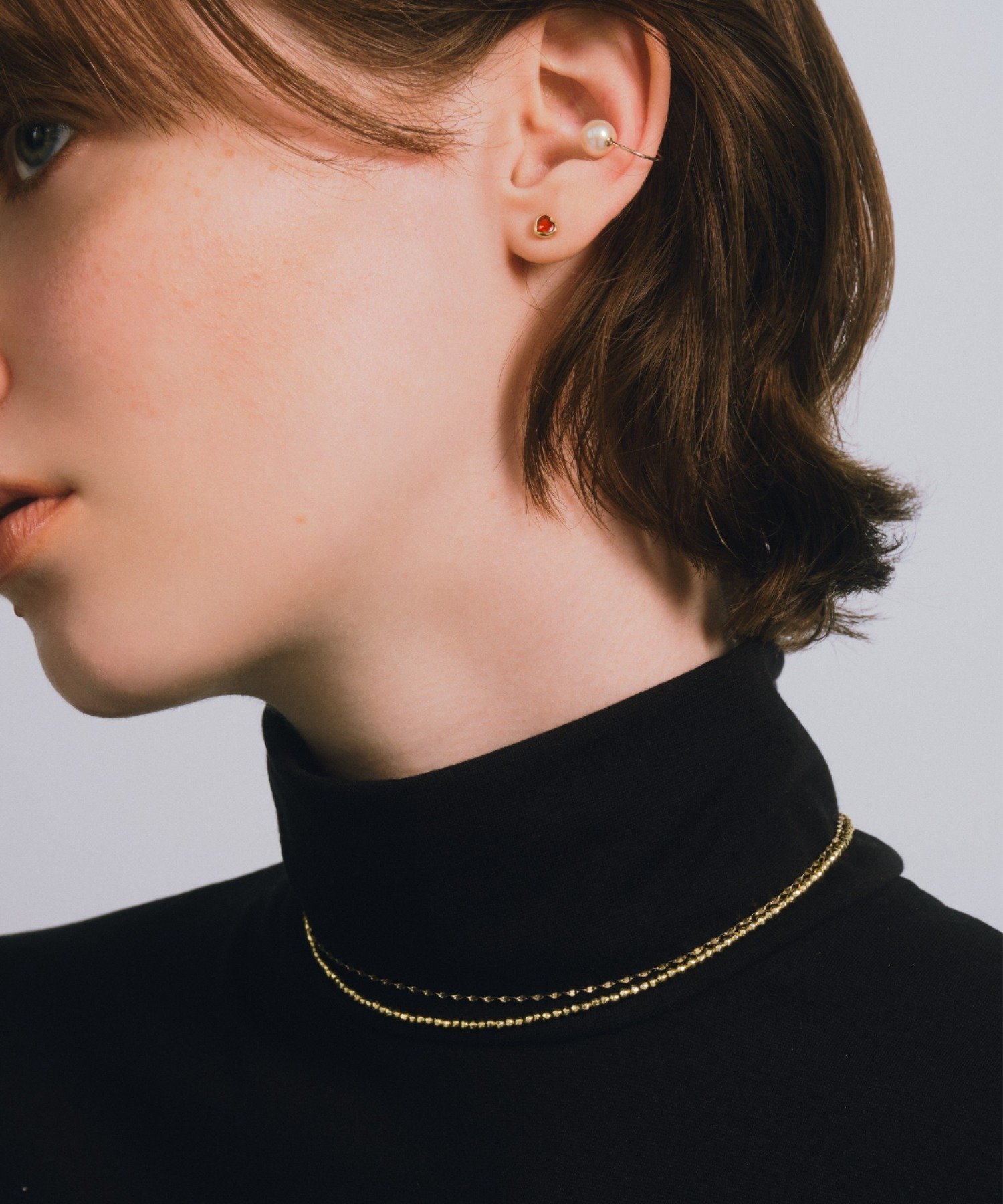 SETUP7｜les bon bon/victoria choker yellow gold ヴィクトリア