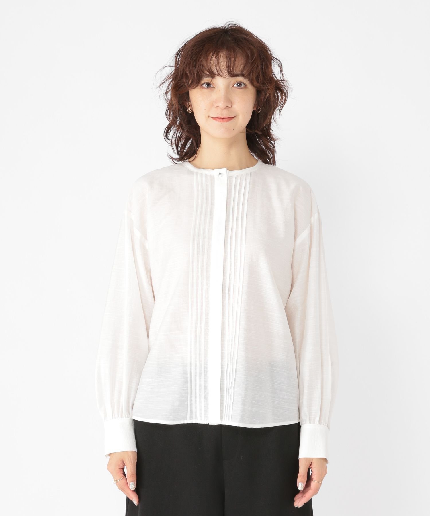 studio CLIP｜2WAYフリルカラーブラウス《オケージョン2025